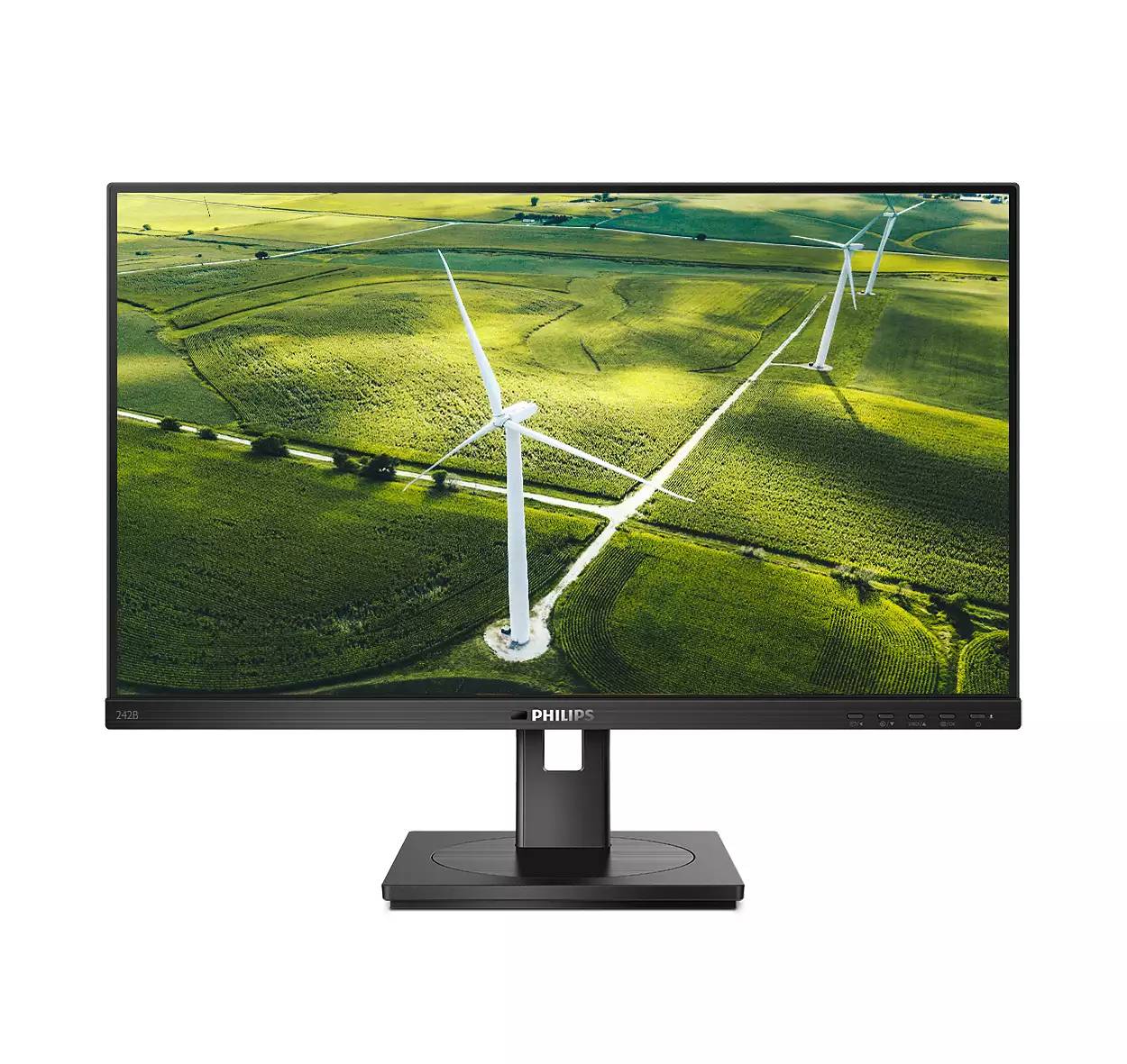 Монитор 23.8" Philips 242B1G (00/01), 1920x1080, IPS, 75Hz, Speakers (VGA, DVI, HDMI, DP)