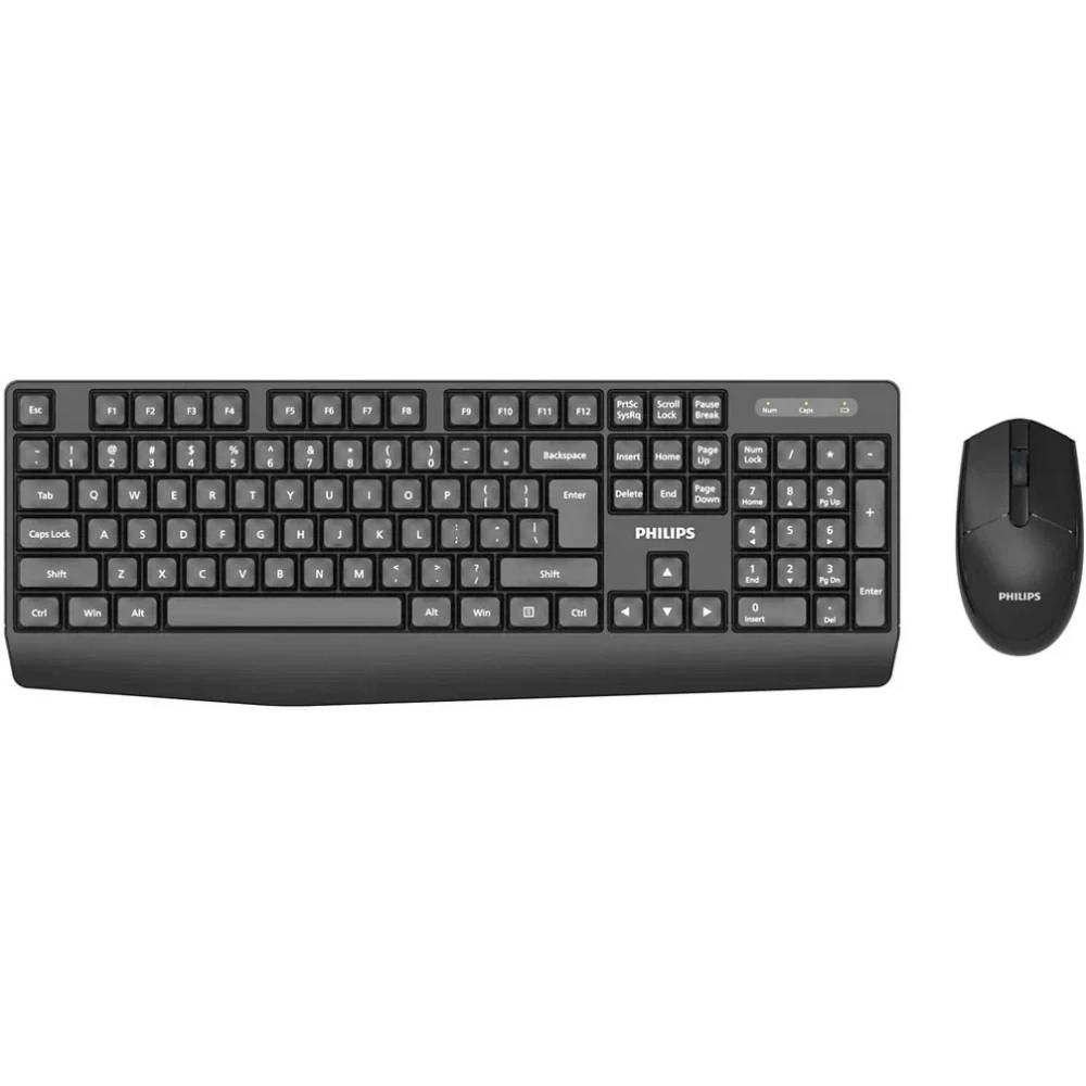Набор Philips клавиатура + мышь SPT6337, черный