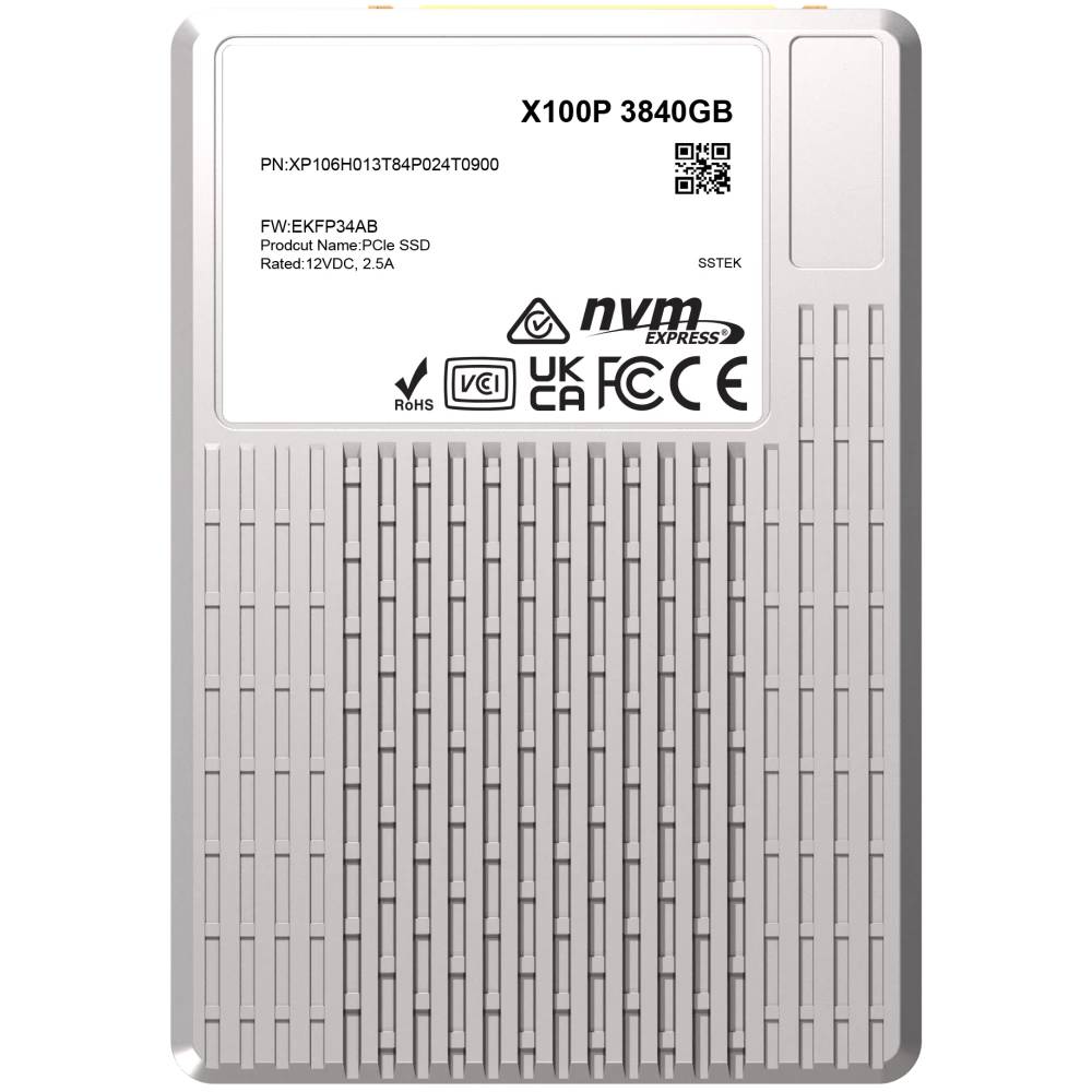 3.84Tb SSD Phison X100P XP106H013T84P024T0900, 2.5", (74000/6900), U.3, OEM