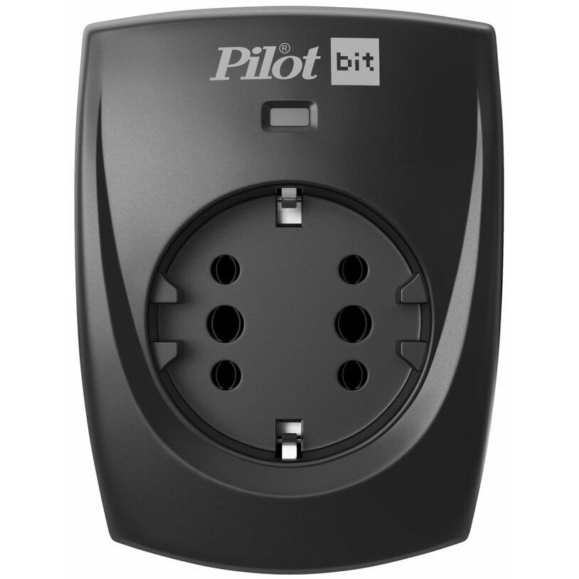 Сетевой фильтр 1 розетка Pilot Bit черный