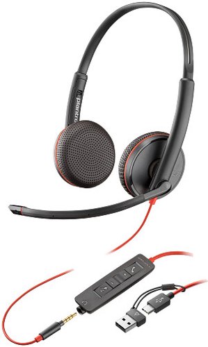 Гарнитура Poly Blackwire 3225, черный (8X229A6)