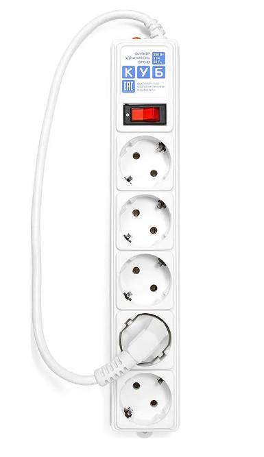 Сетевой фильтр 0.5м 5 розеток Power Cube SPG-B-0,5М-WHITE белый