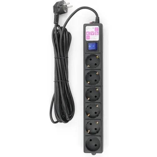 Сетевой фильтр 5м 6 розеток Power Cube SPG6-B2 черный