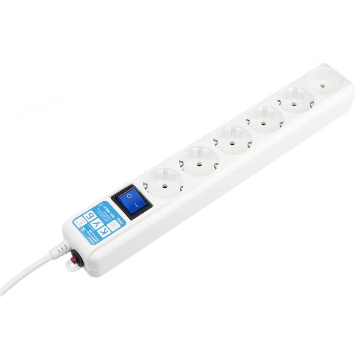 Сетевой фильтр 5м 6 розеток Power Cube SPL6-16-P-5M, белый