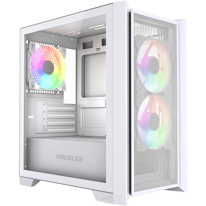 Корпус Powercase Alisio Micro Z3W ARGB V2 White CAMZW-A3-V2, без БП, mATX
