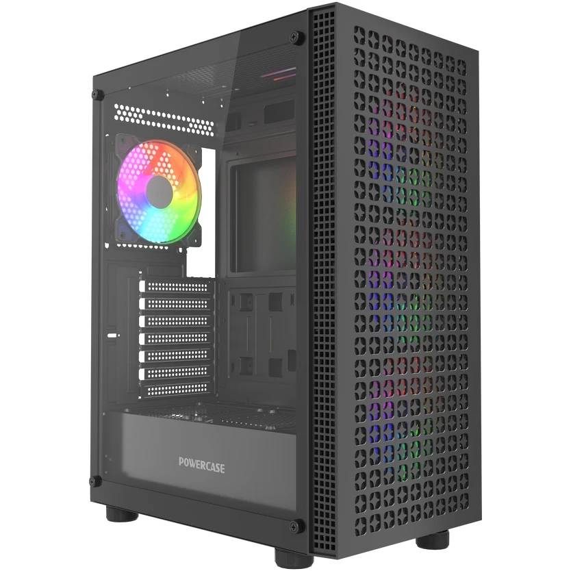 Корпус Powercase Mistral EA18 ARGB Black (CMAEA18-A4), без БП, ATX
