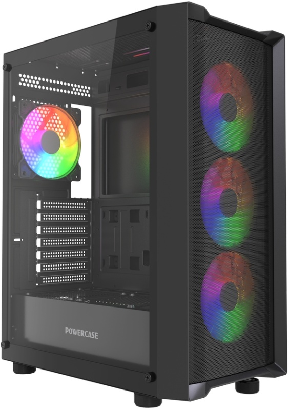 Корпус Powercase Mistral EA19 ARGB Black (CMAEA19-A4), без БП, ATX