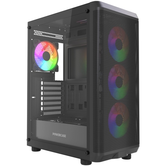 Корпус Powercase Mistral EA22 FRGB Black (CMAEA22-L4), без БП, ATX