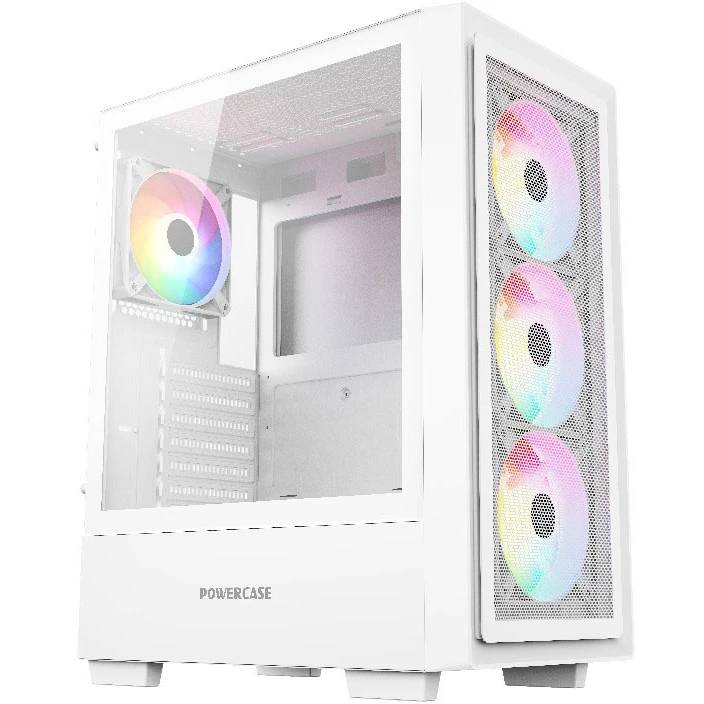 Корпус Powercase Mistral AY4W ARGB White CMAYW-A4, без БП, ATX