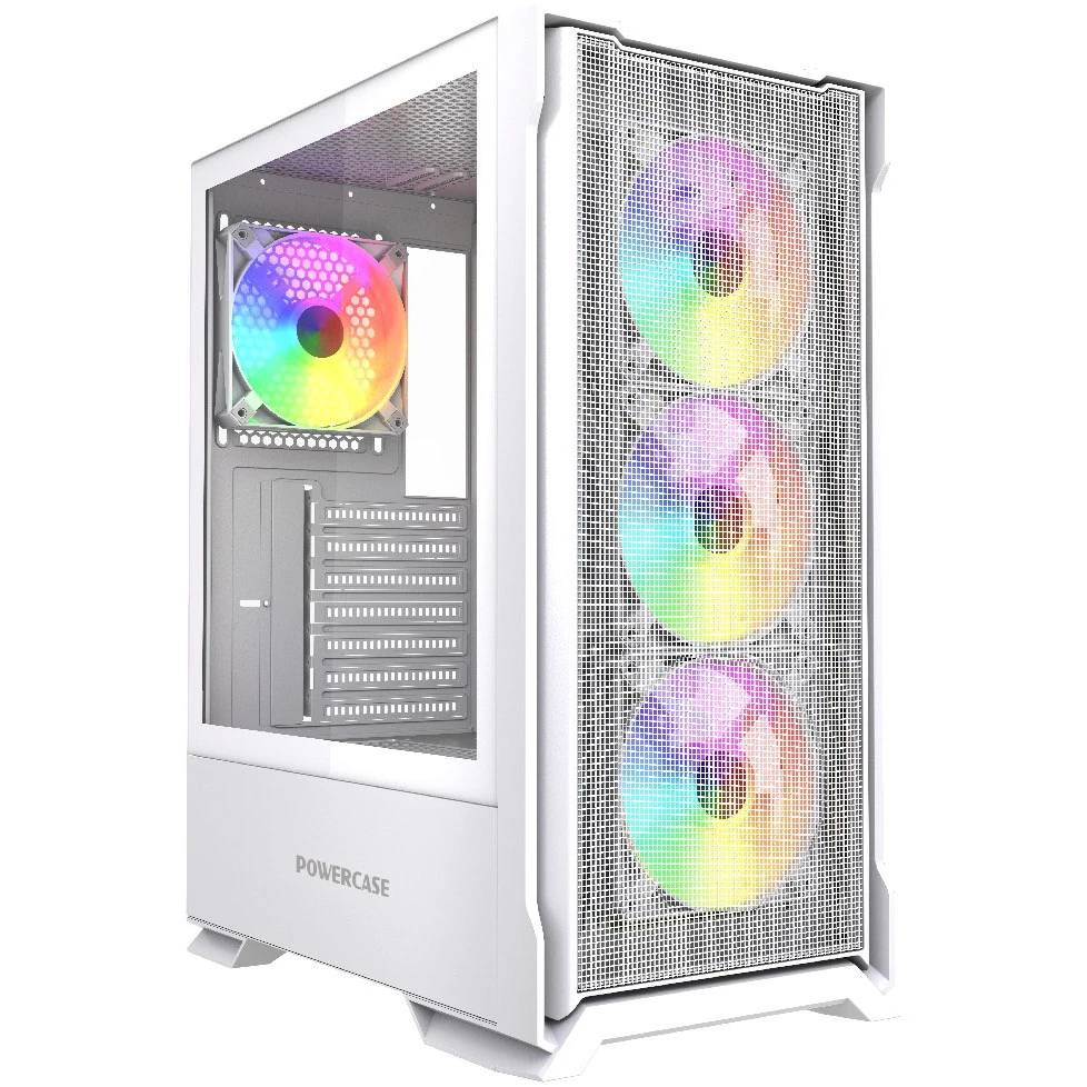 Корпус Powercase Mistral AZ4W ARGB White CMAZW-A4, без БП, ATX