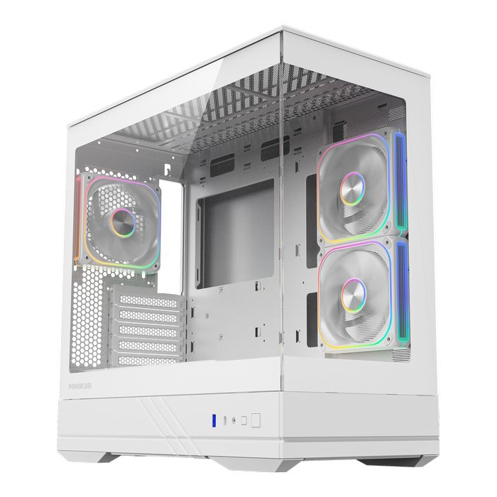 Корпус Powercase GT3 ARGB V2 White CMGT3WV2-A3, без БП, mATX