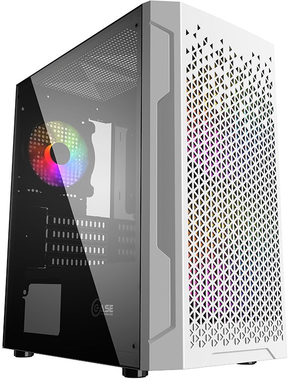 Корпус Powercase Mistral Micro Z3W Mesh LED White CMIMZW-L3, без БП, mATX