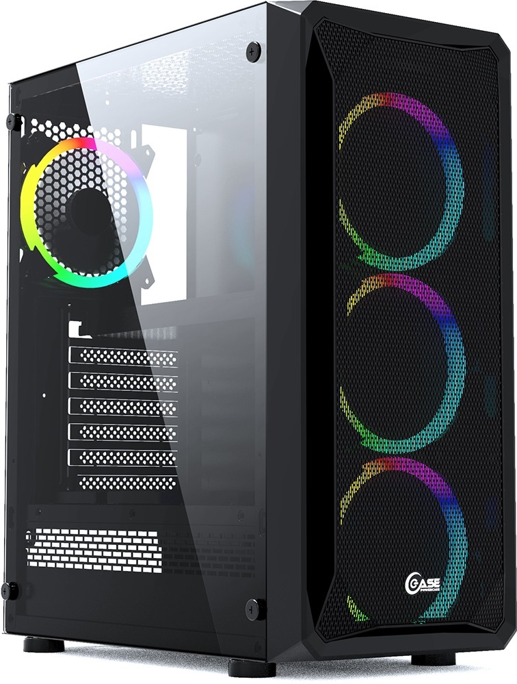 Корпус Powercase Mistral Z4 Mesh RGB CMIZB-R4, без БП, ATX