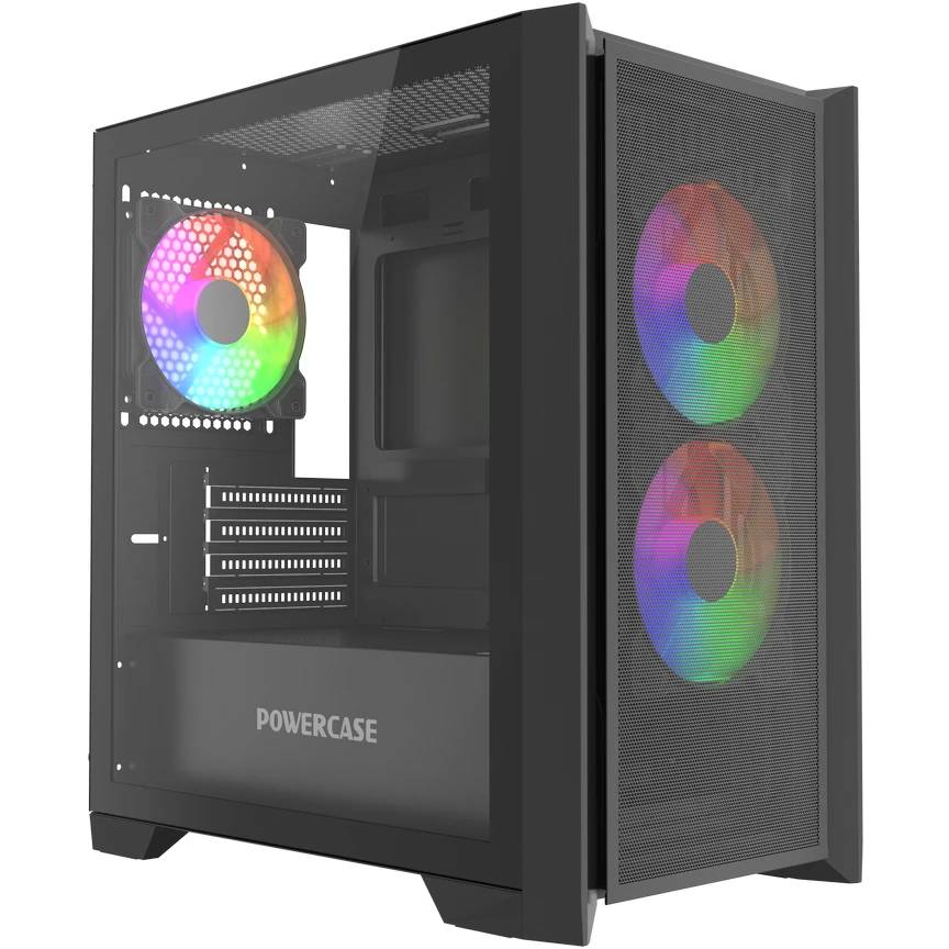 Корпус Powercase Alisio Micro A3B ARGB V2 CAMZB-A3-V2, без БП, mATX