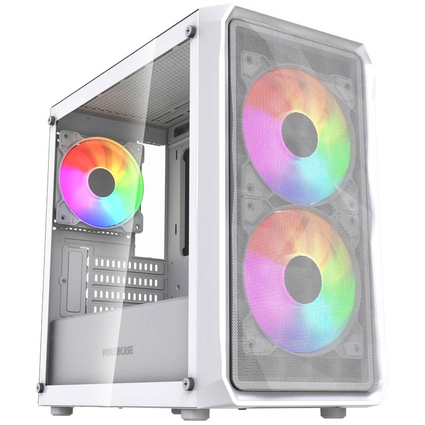 Корпус Powercase Mistral Micro A3W ARGB V2 CMMAW-A3-V2, без БП, mATX