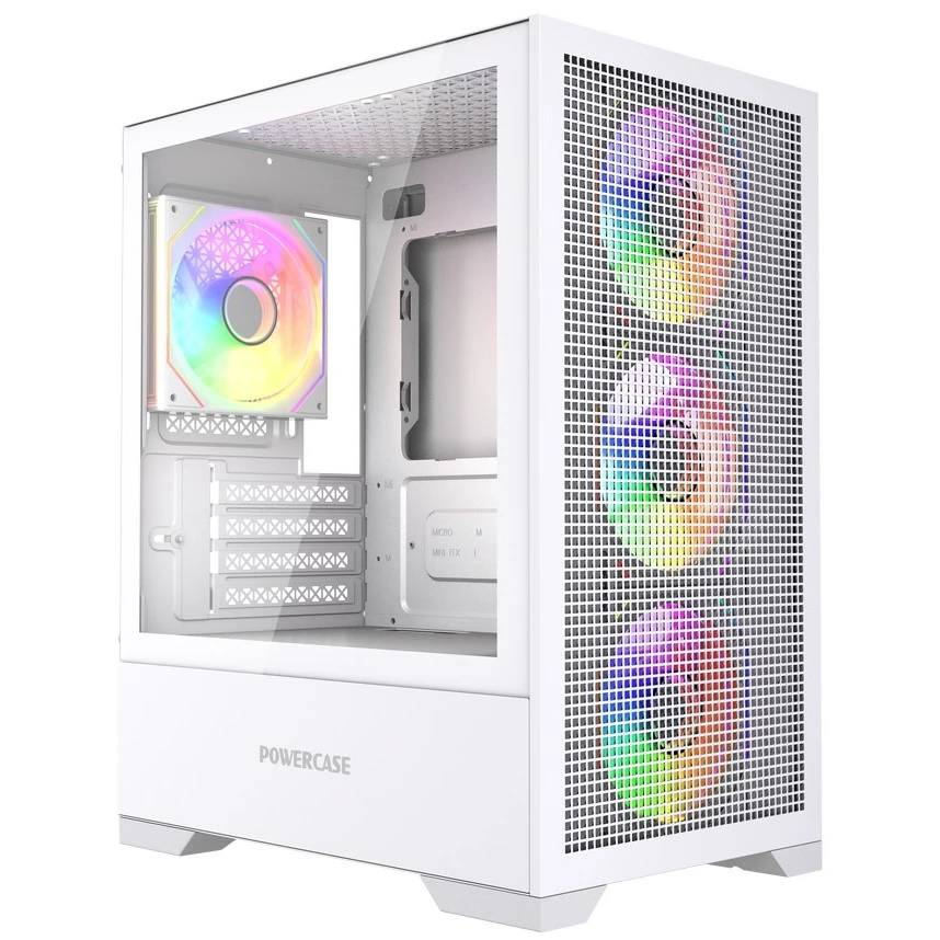 Корпус Powercase Mistral Micro B315 White CMMB315W-A4, без БП, mATX