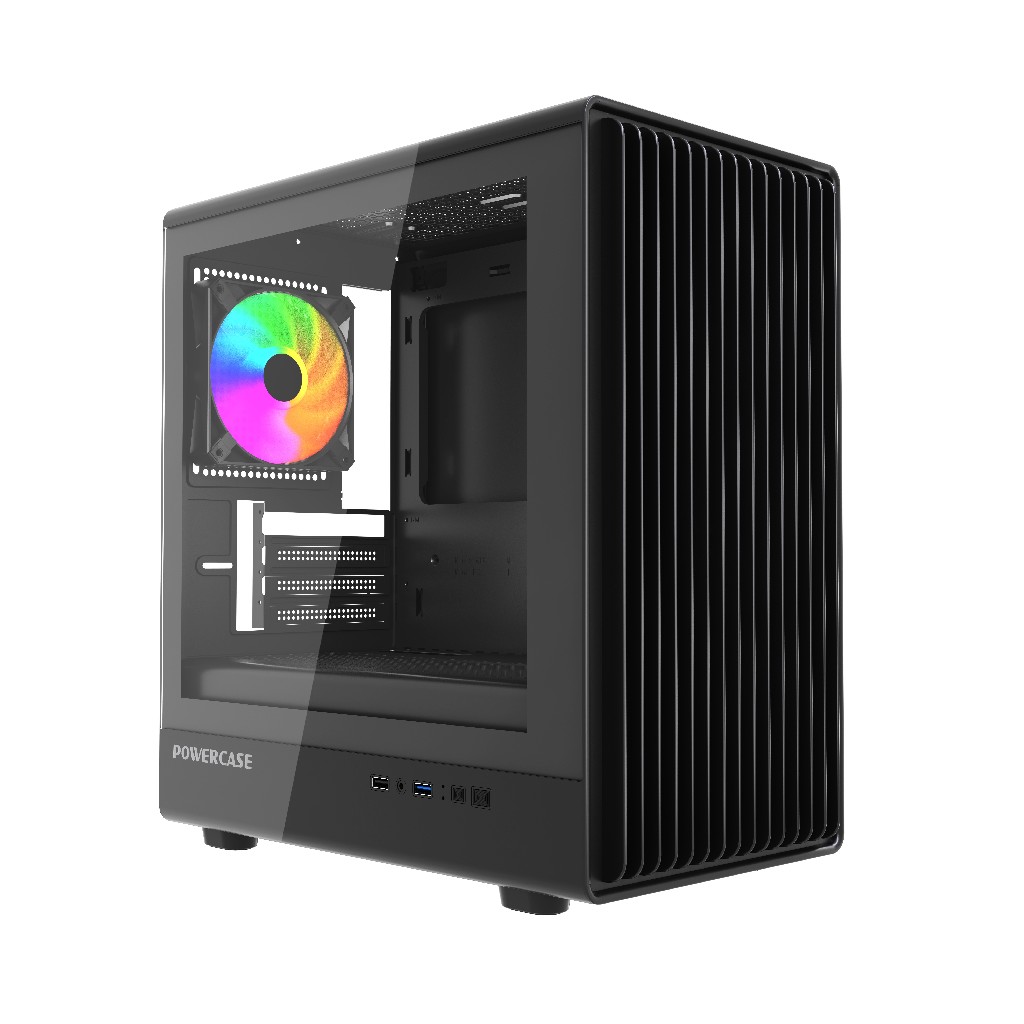 Корпус Powercase Mistral Micro C4B ARGB Black CMMCB-A4, без БП, mATX
