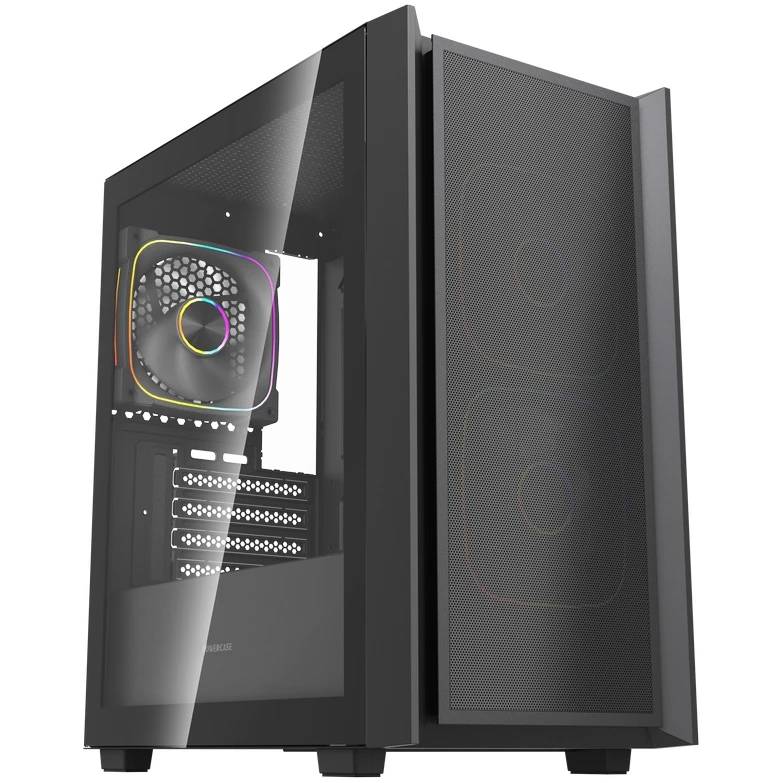 Корпус Powercase Mistral SM03 ARGB Black CMMSM03B-A3, без БП, mATX