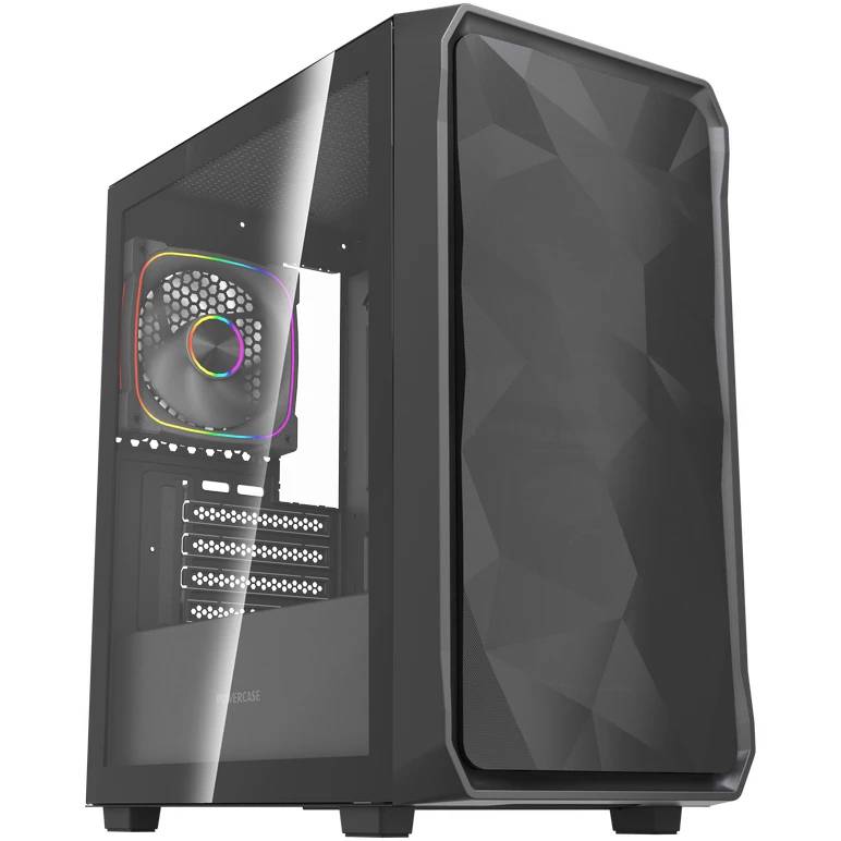 Корпус Powercase Mistral SM06 ARGB Black CMMSM06B-A3, без БП, mATX