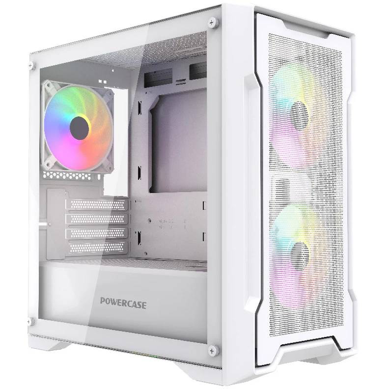 Корпус Powercase Mistral Micro X3W ARGB White CMMXW-A3, без БП, mATX