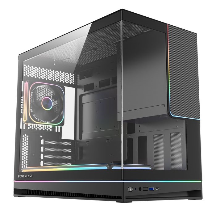 Корпус Powercase TX4 ARGB Black CTX4TGMB-A4, без БП, mATX