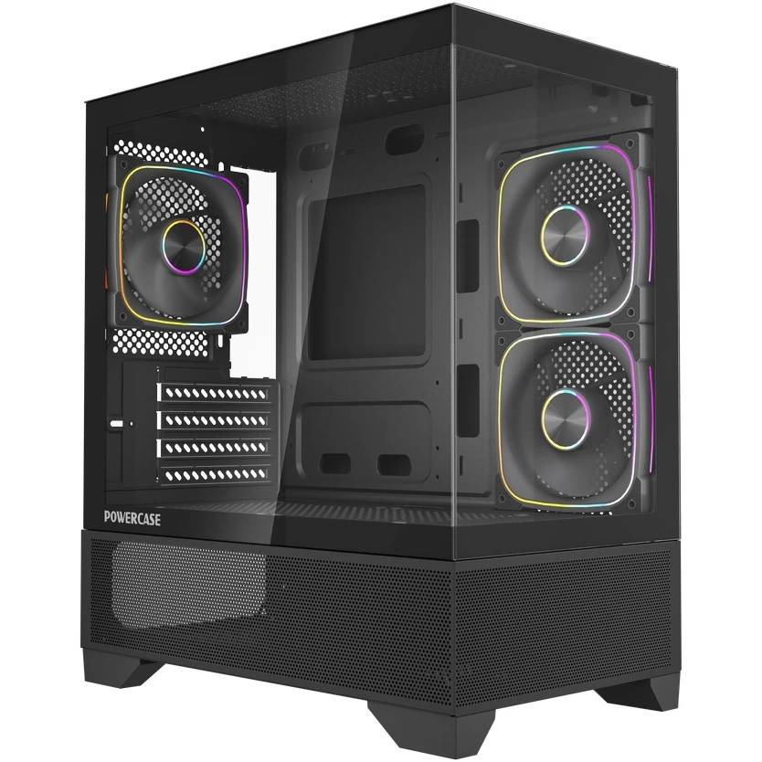 Корпус Powercase Vision Micro M4B CVMM4B-A3, без БП, mATX