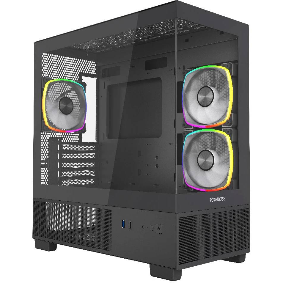 Корпус Powercase Vision Micro M3B CVMMB-A3, без БП, mATX
