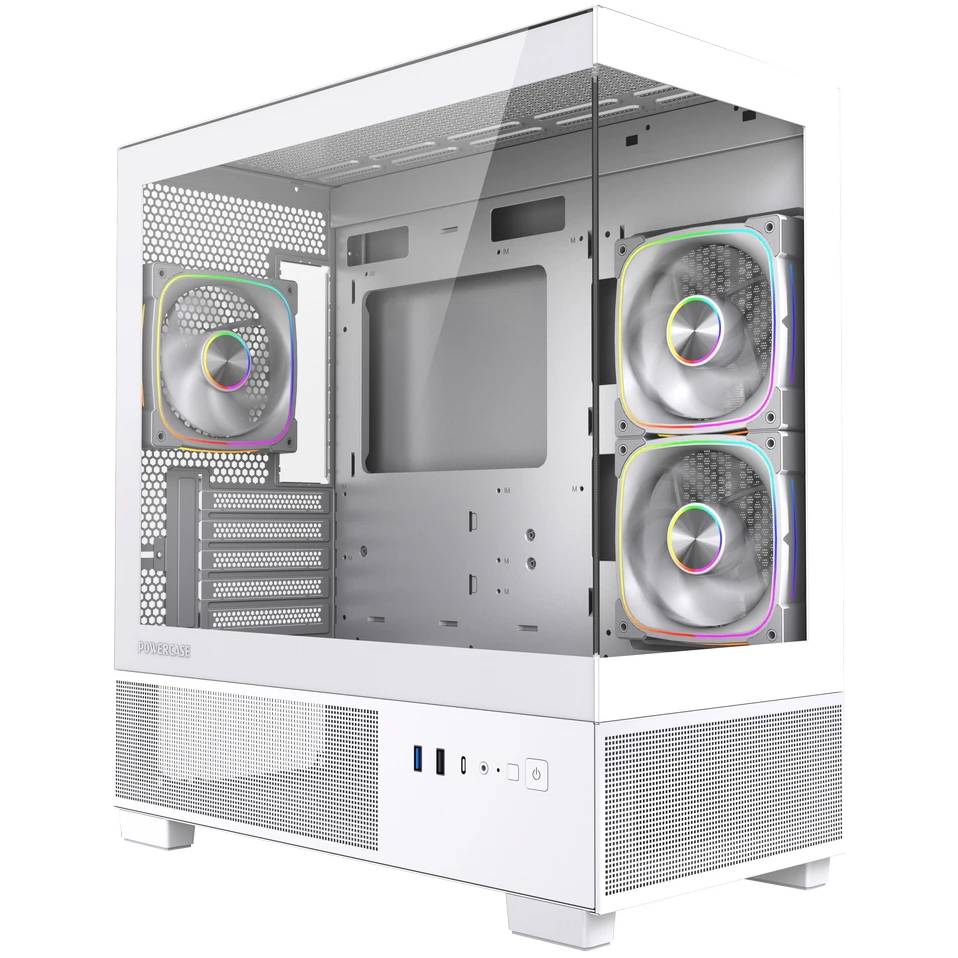 Корпус Powercase Vision Micro S3W CVMMSW-A3, без БП, mATX