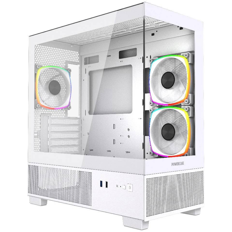 Корпус Powercase Vision Micro M3W CVMMW-A3, без БП, mATX