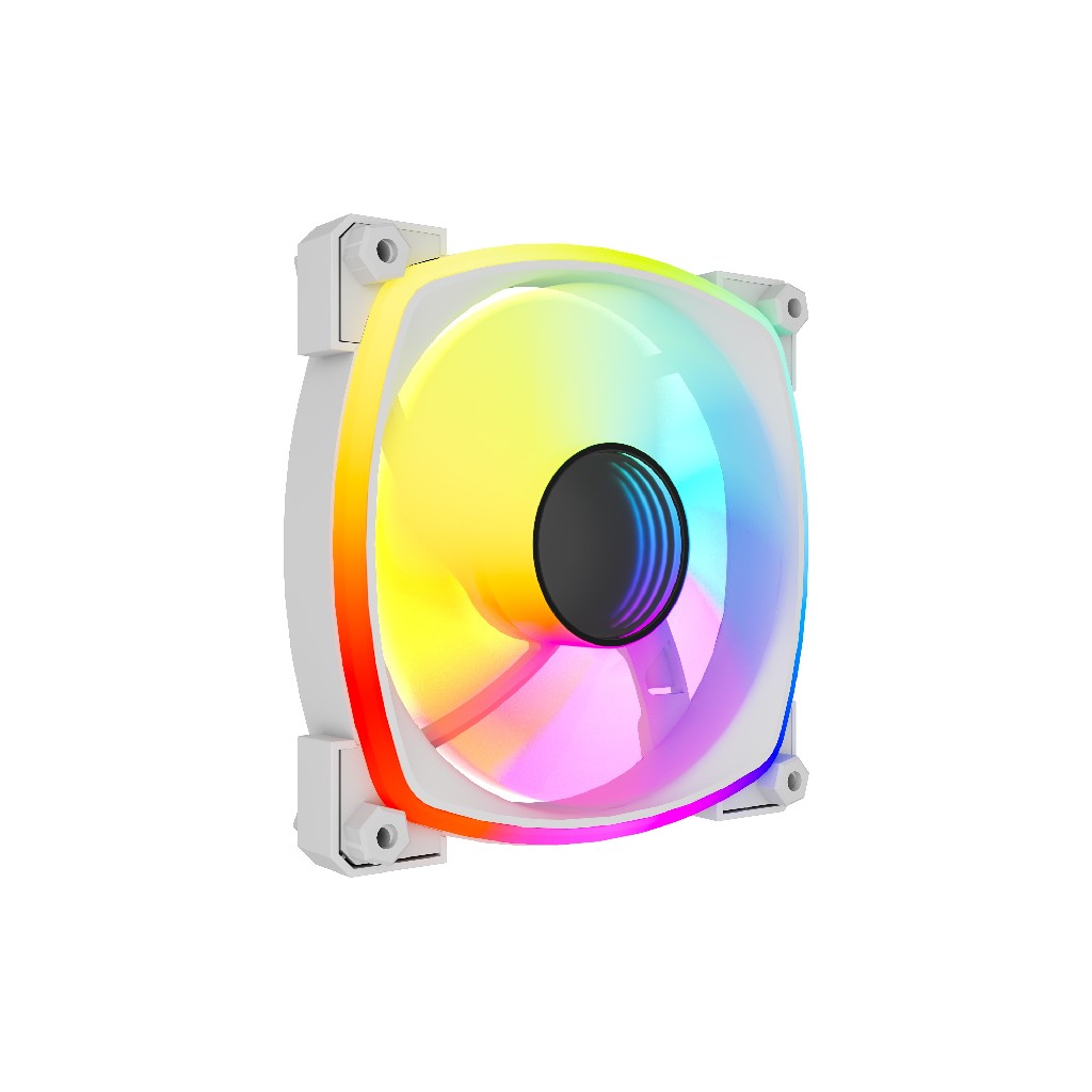 Вентилятор 12x12см Powercase M55MR-12W ARGB White