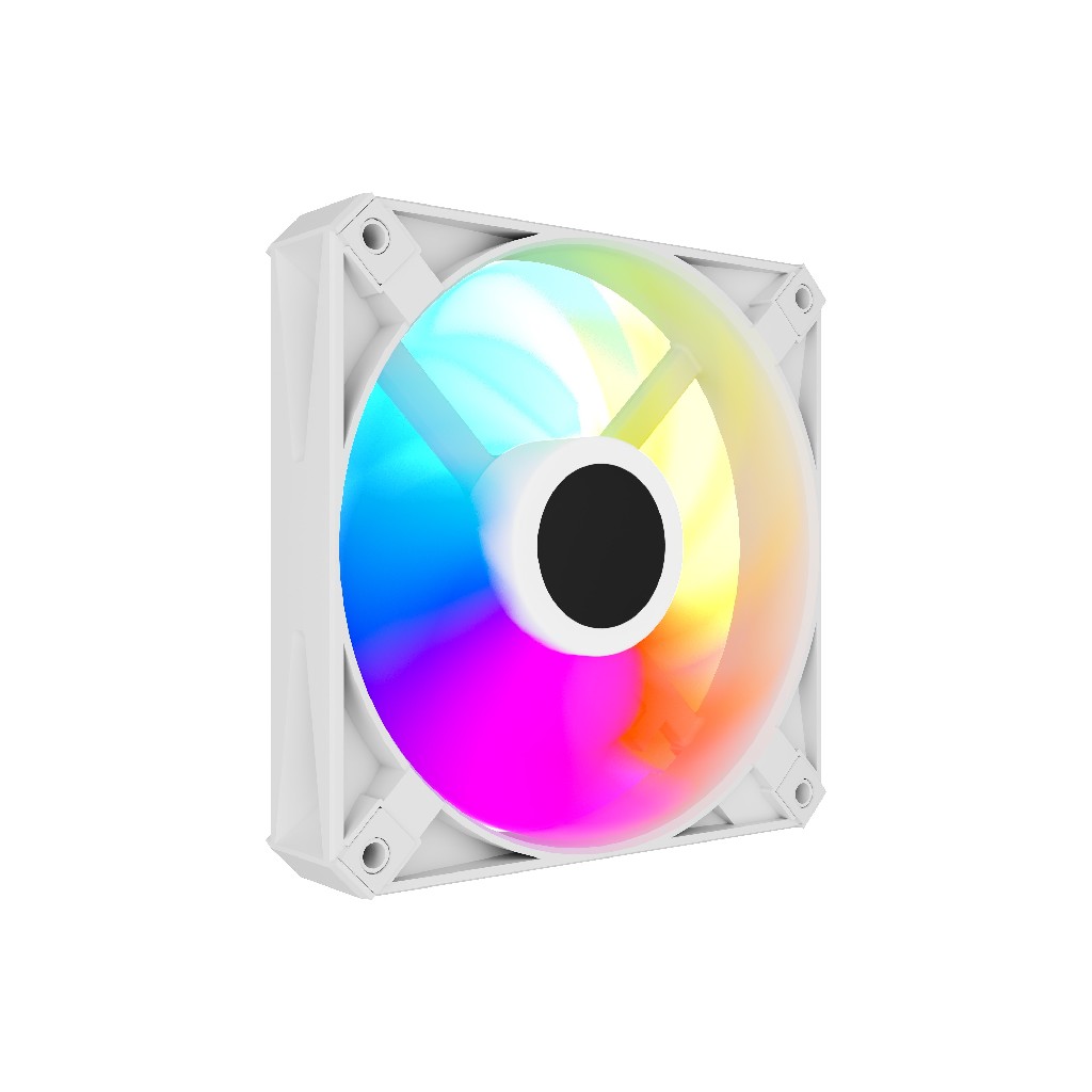 Вентилятор 12x12см Powercase M56-12W ARGB White