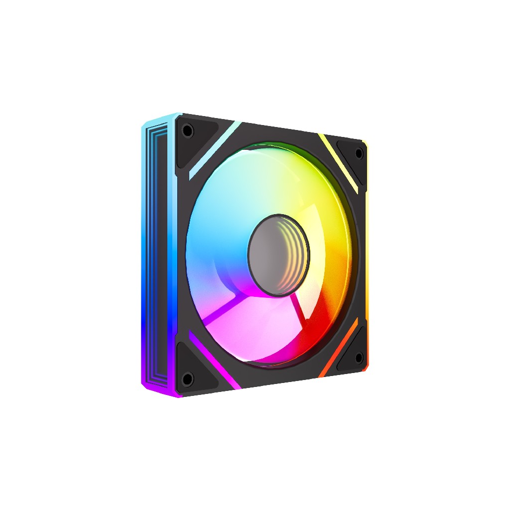 Вентилятор 12x12см Powercase M61-12 ARGB Black