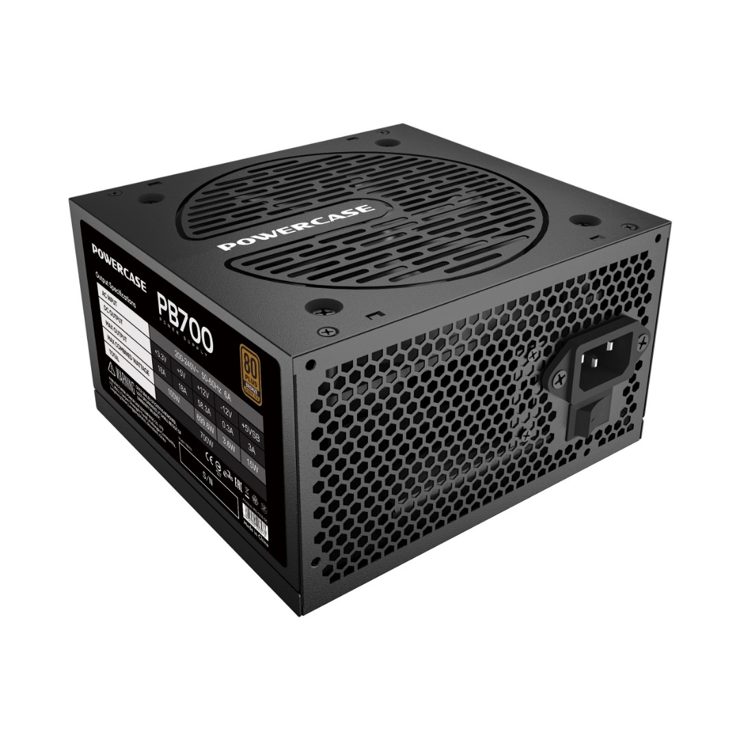Блок питания 700Вт, Powercase PB700 PS-700B-DC, 80 Plus Bronze, APFC, ATX