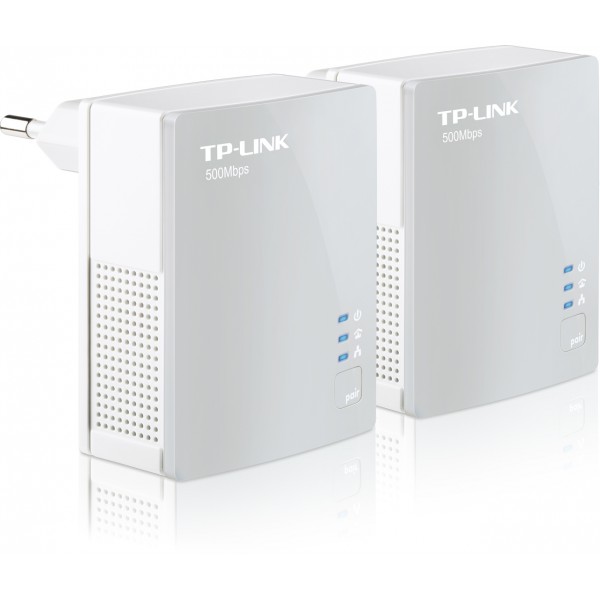 Адаптер Powerline TP-LINK TL-PA4010KIT, 2 адаптера, 1xLAN 100Mbps, 500Mbps, передача данных по электросети