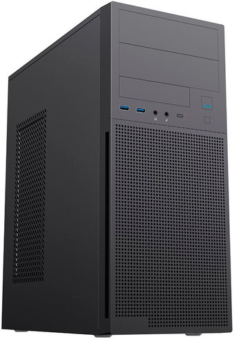 Корпус PowerMan DA816 PMP-500ATX 6193556, черный, 500Вт, ATX