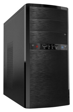 Корпус PowerMan ES-722BK, 400Вт, mATX