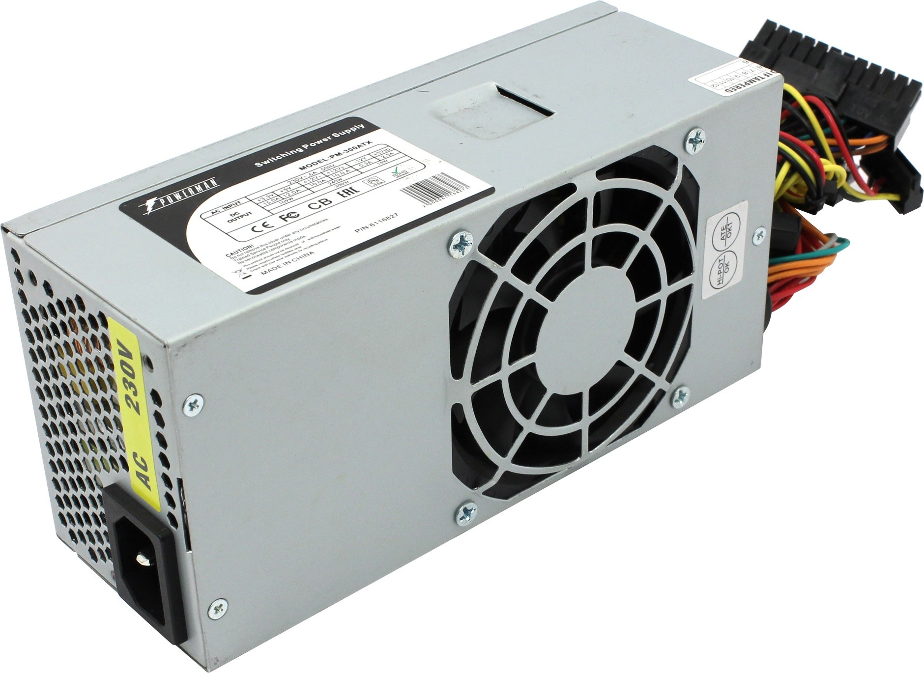 Блок питания 300Вт, PowerMan PM-300ATX, TFX (6116827)