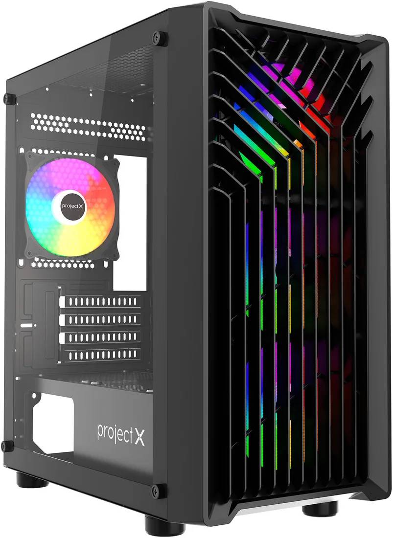 Корпус Project X Hawk Black, без БП, mATX