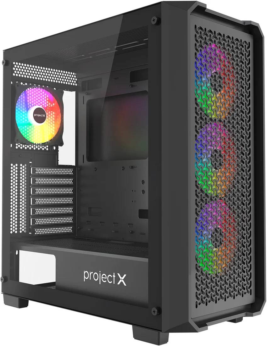 Корпус Project X Maverick Black, без БП, ATX