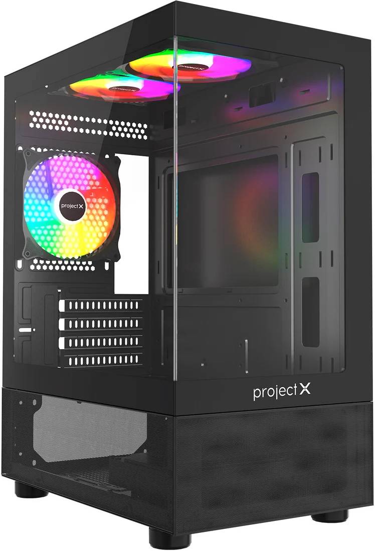 Корпус Project X Osprey Black, без БП, mATX
