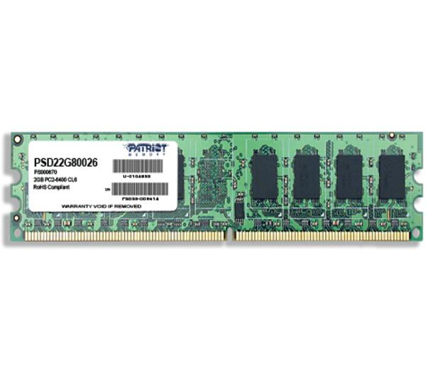 Оперативная память 2Gb Patriot Signature PSD22G80026, DDR II, PC-6400, 800MHz