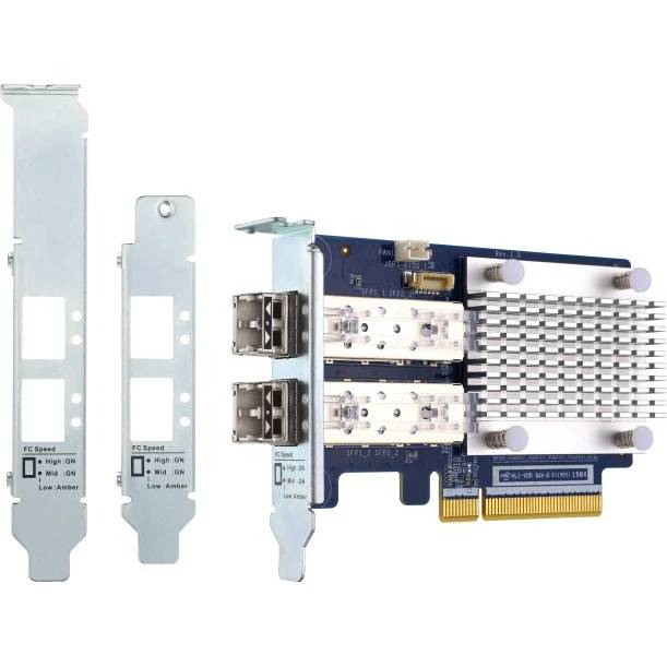 Сетевая карта QNAP QXP-16G2FC, 2xSFP+, PCI-Ex8