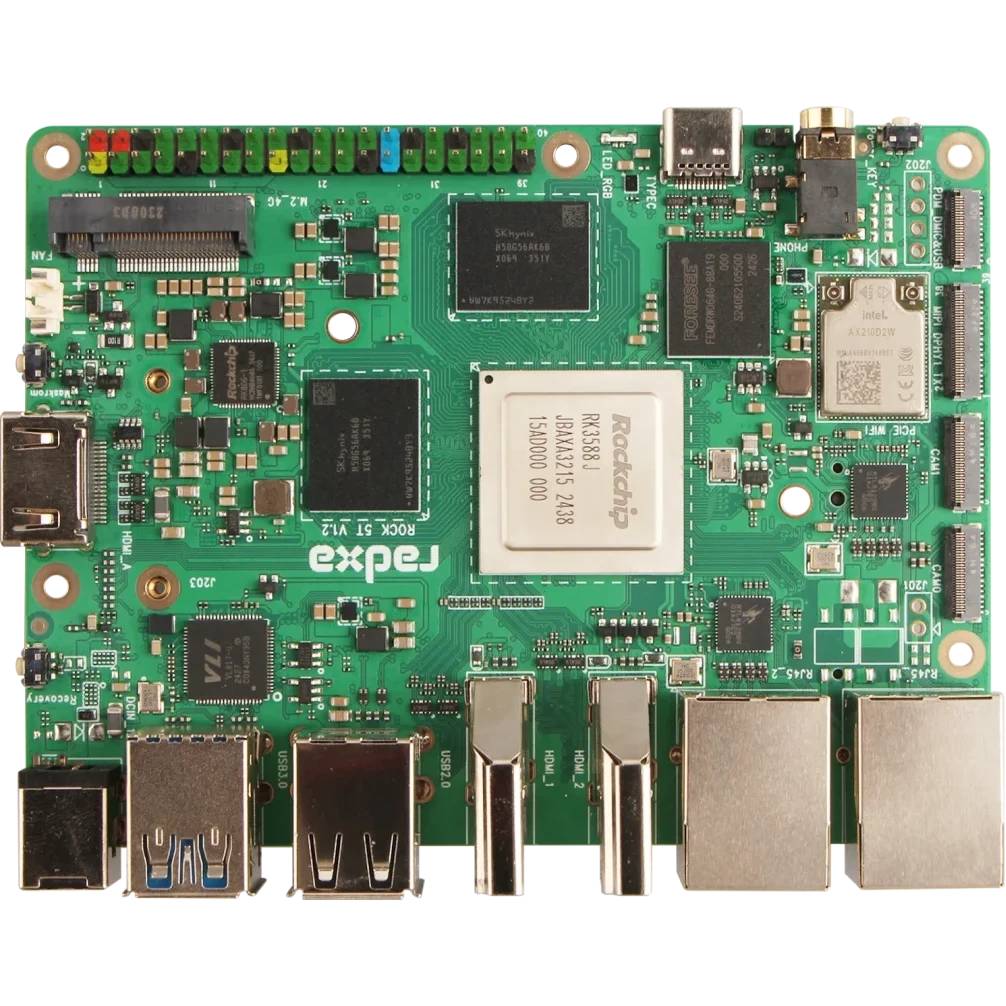 Тонкий клиент Radxa ROCK 5T 8/64Gb (RS139-D8E64J0P0W16), RK3588J 2.4GHz/ 8Gb/ 64Gb