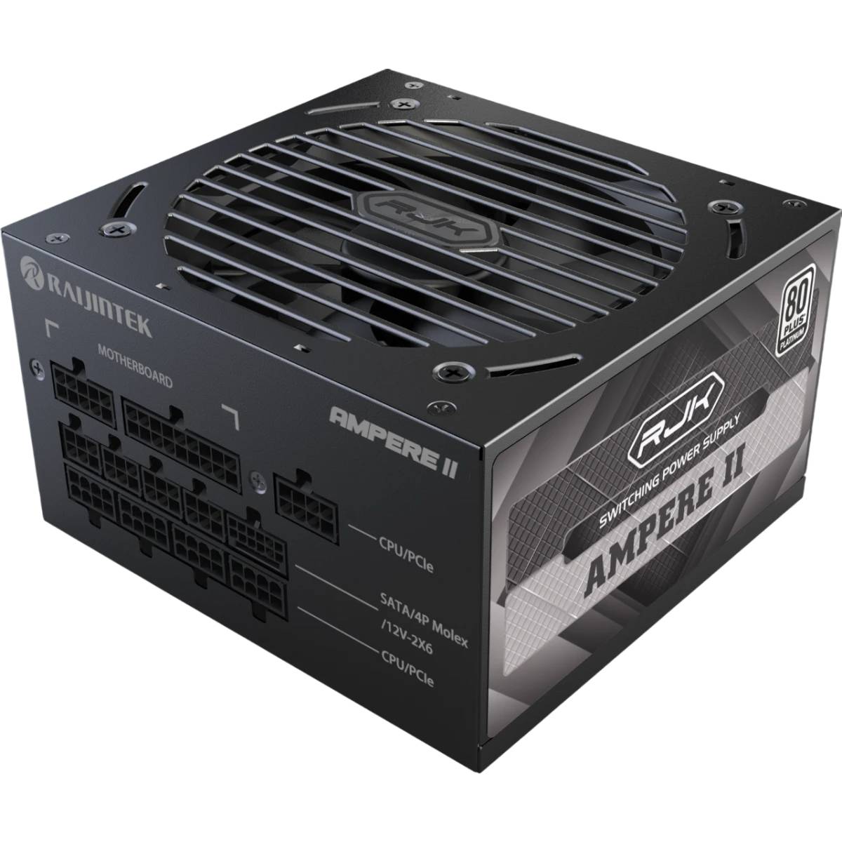 Блок питания 1200Вт, Raijintek AMPERE II 1200 (0R30B00039), 80 Plus Platinum, APFC, ATX