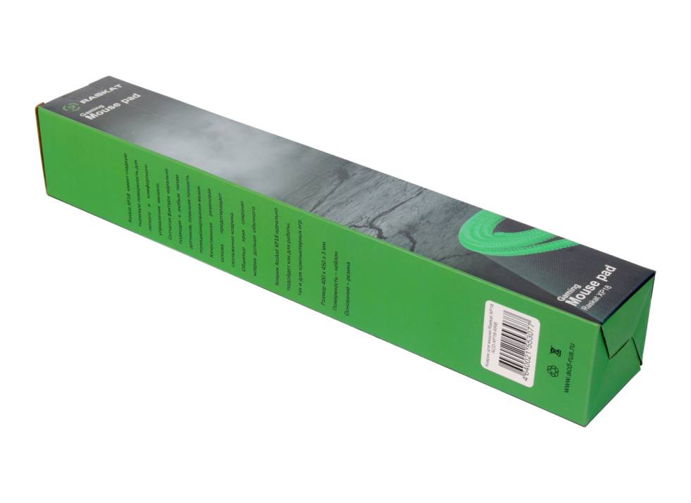 Коврик Raskat XP18 ACD-XP18-RRB, черный с зеленым, 400х450х3mm