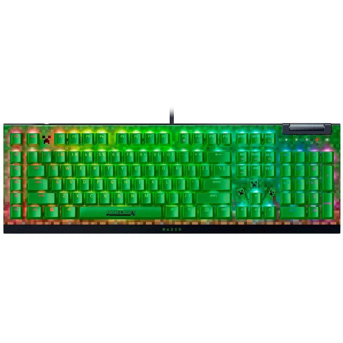 Клавиатура Razer BlackWidow V4 X (Green Switch) Minecraft Edition (RZ03-04704100-R3M1)