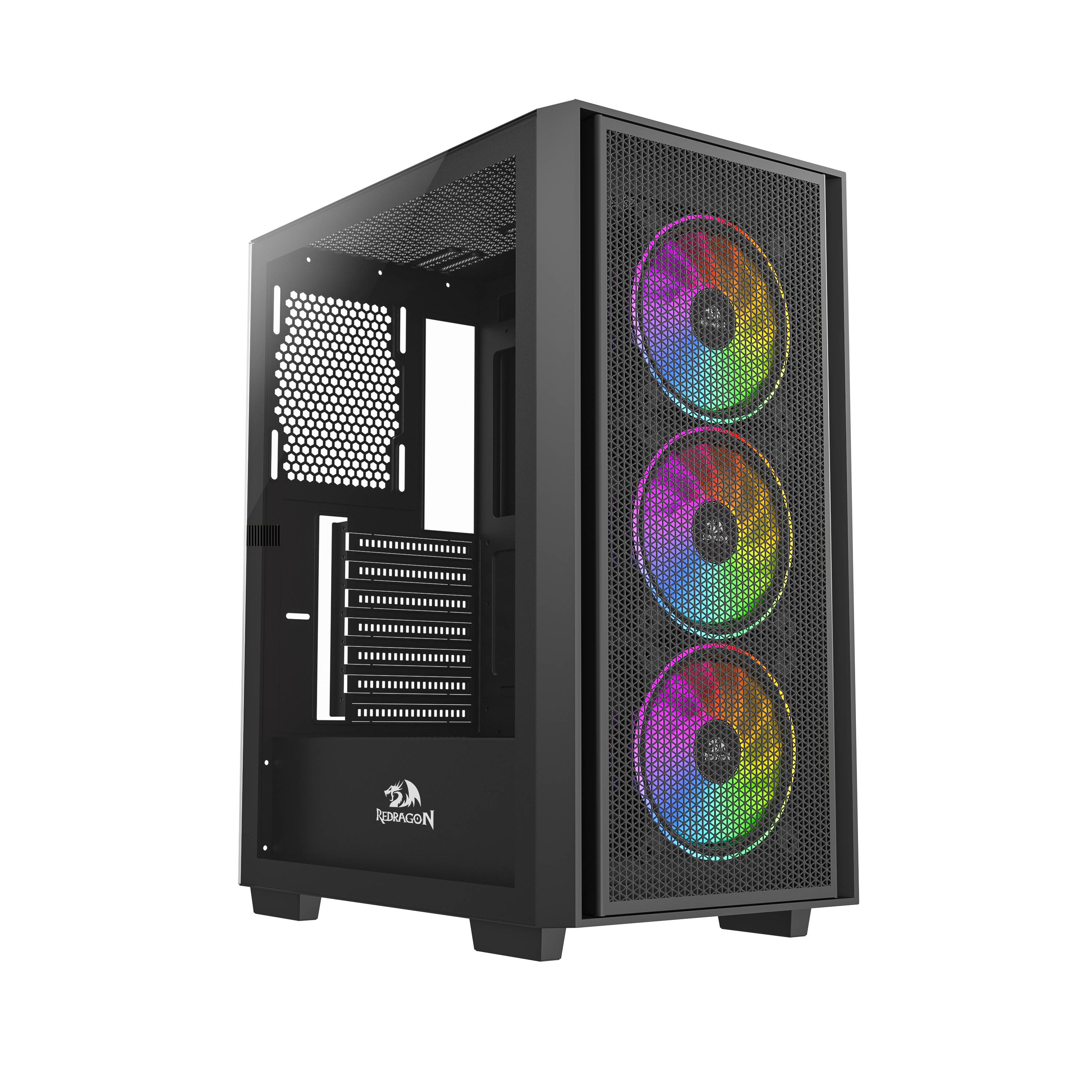 Корпус Redragon Paktis3 Black, без БП, ATX (72059)