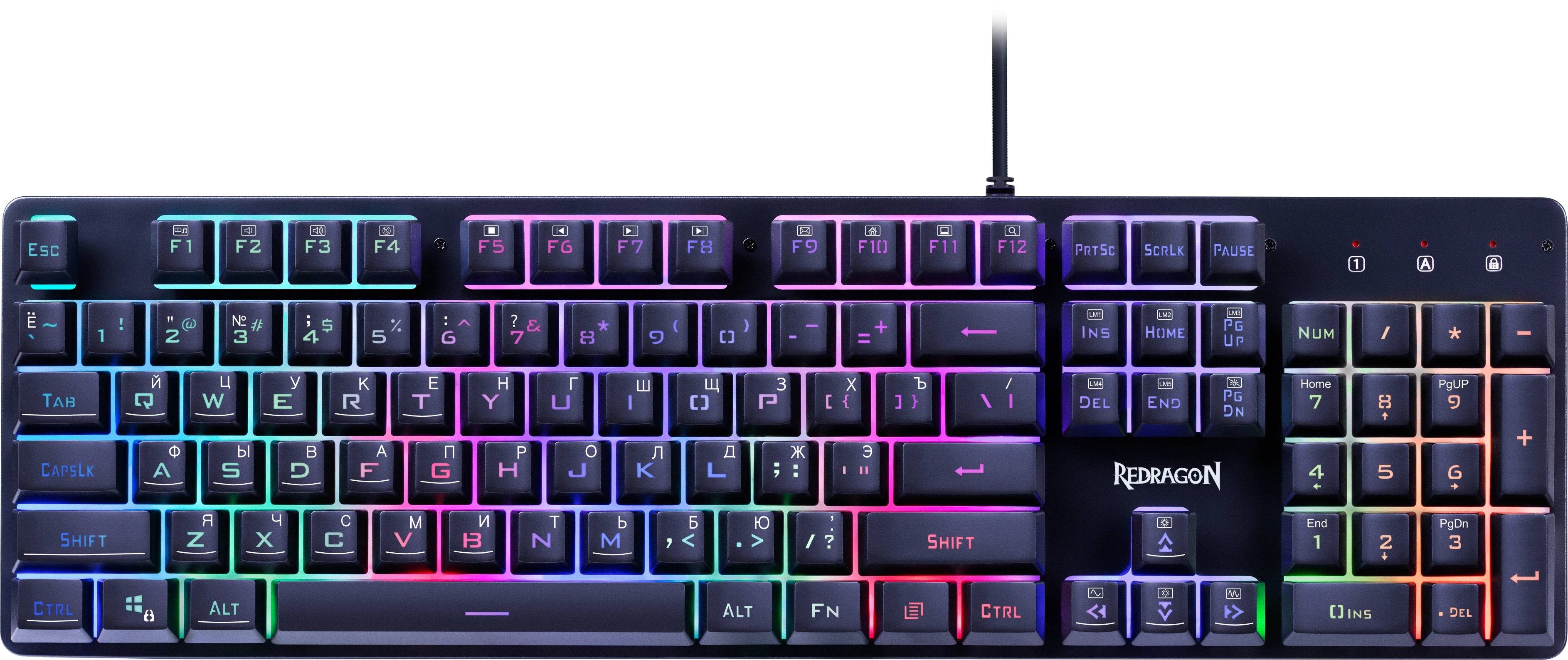 Клавиатура Redragon Nagato, USB, черный 72077