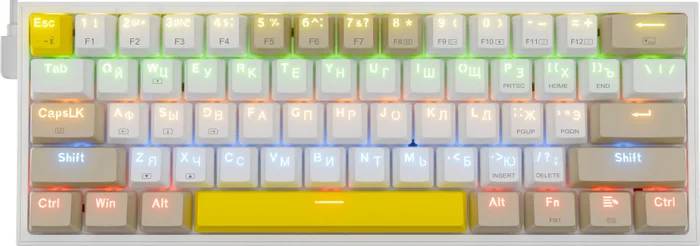 Клавиатура Redragon Fizz бежевый/белый 72597