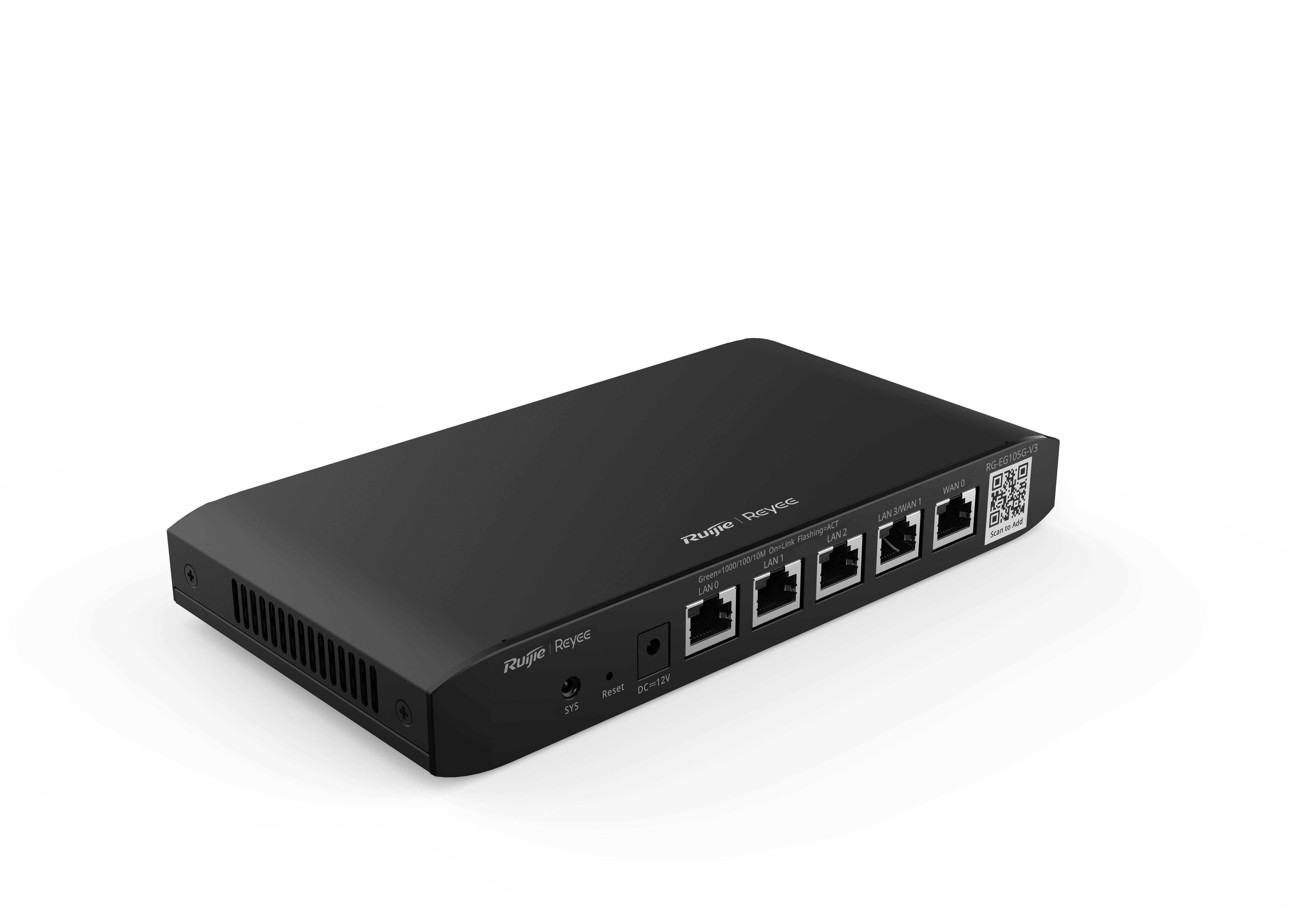 Роутер Wi-Fi Reyee RG-EG105G-V3, 4xLAN 100bps, 1xWAN